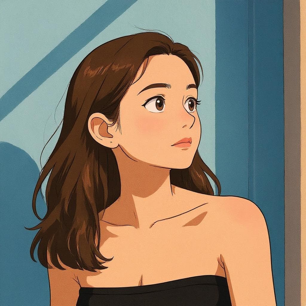 Anime-styled portrait transformation result